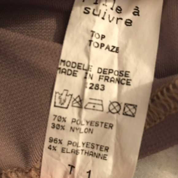 Lace front top with tie back NWOT - Picture 6 of 6